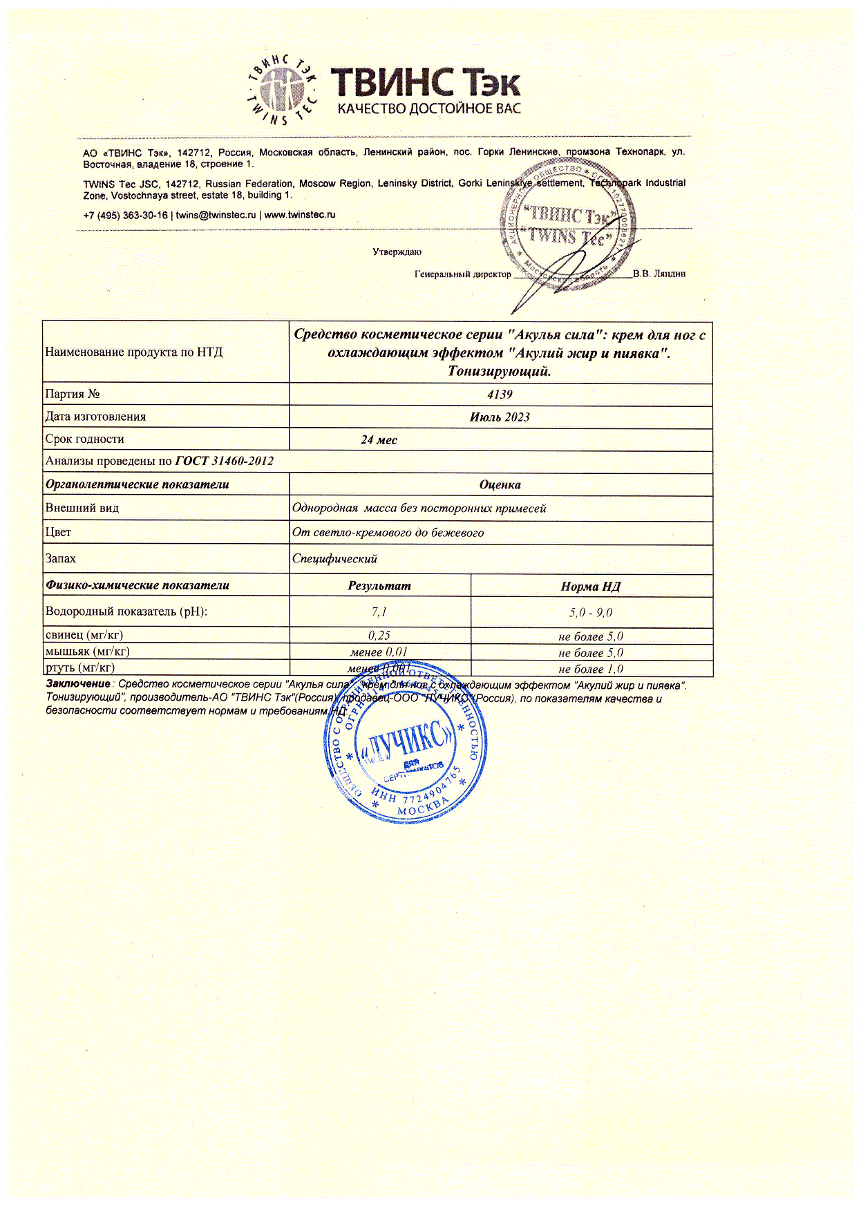 Паспорт №072023